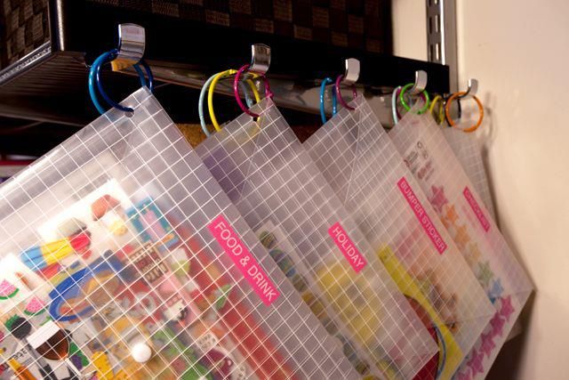 Stickers Organized!  Sticker organization, Scrapbook organization, Sticker  storage