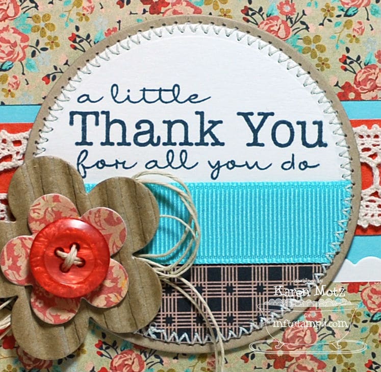 Handcrafted Thank You card