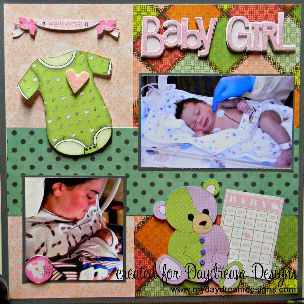 Digital Designs baby girl page