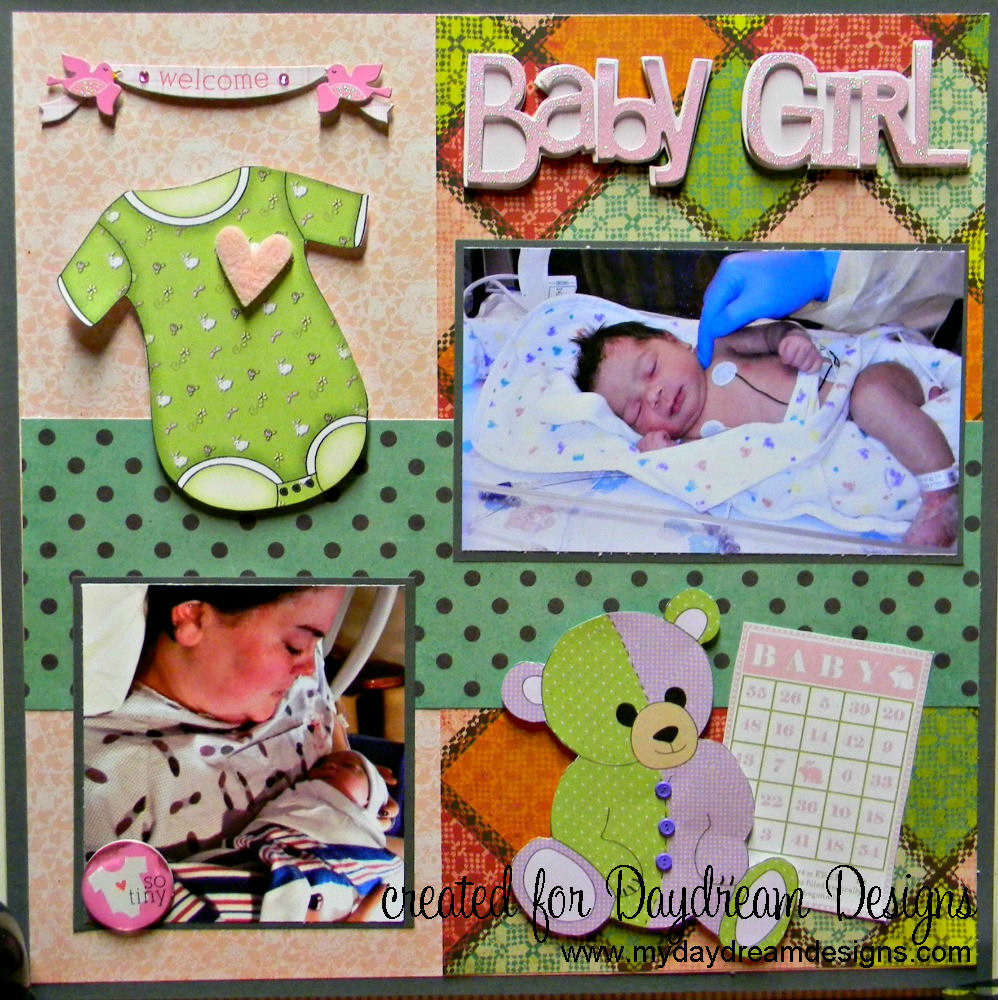 Digital Designs baby girl page
