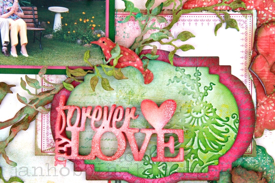 Forever Love layout by Jan for Sizzix