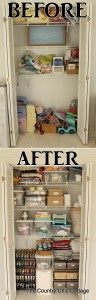 Craft closet before-after