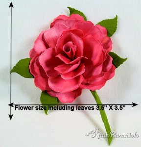 Sizzix rose tutorial -measurements