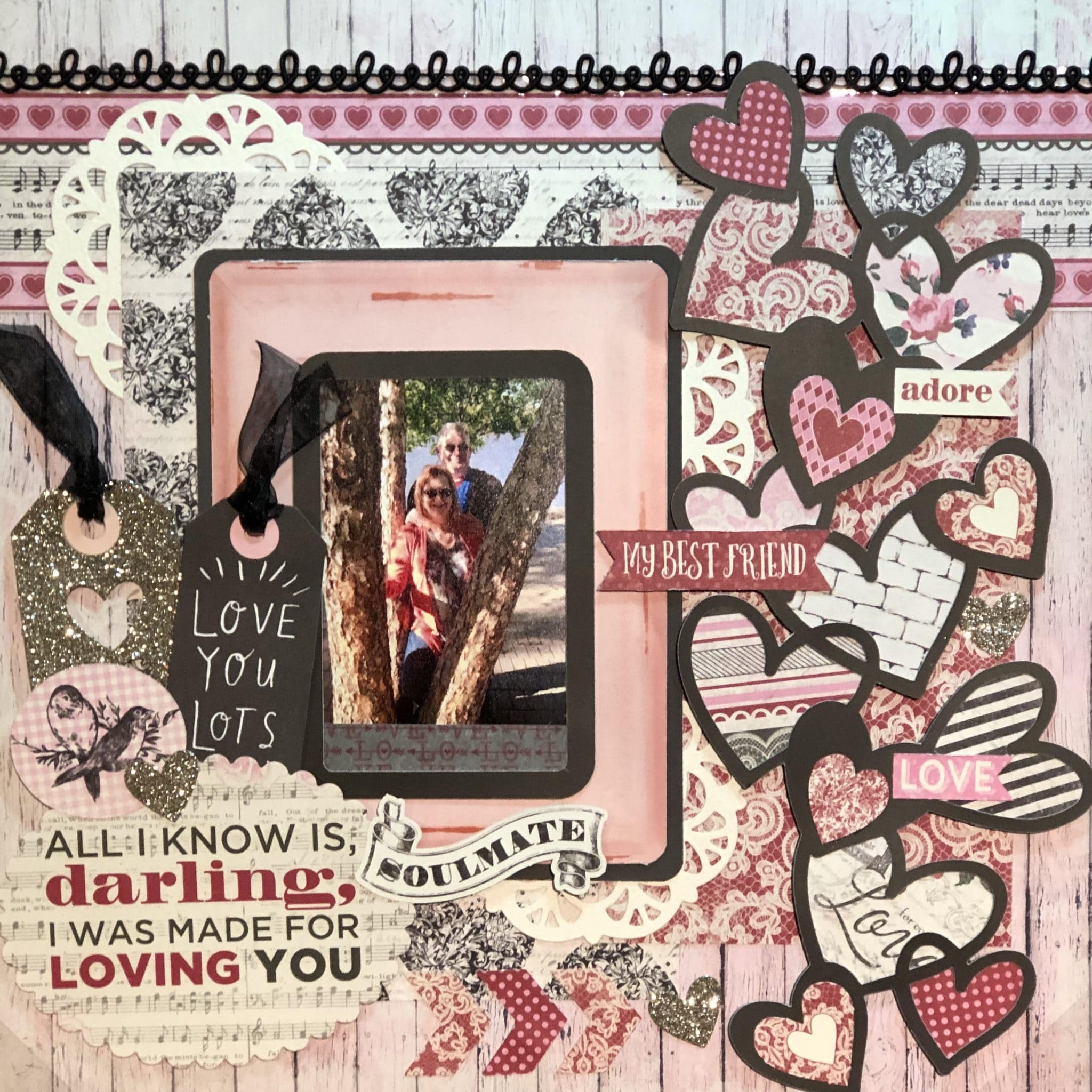 ‘Darling’ Valentine’s Layout Idea