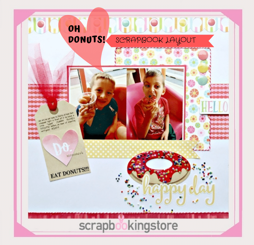 Oh, Donuts! Scrapbook Layout