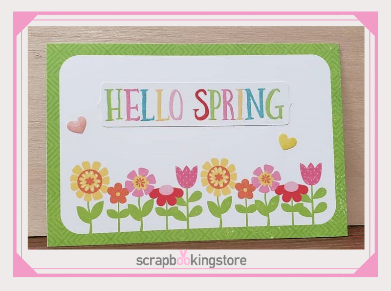 Hello Spring Note Card Paper Craft Ideas