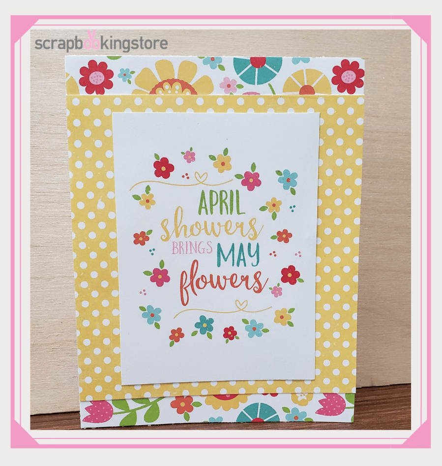 April Showers Paper Craft Card Spring Ideas