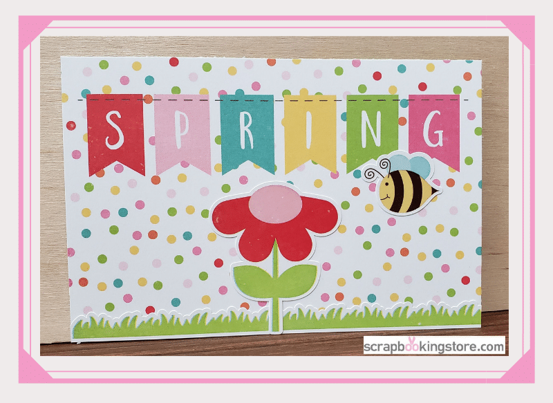 Spring Banner Note Card Paper Craft Spring Ideas