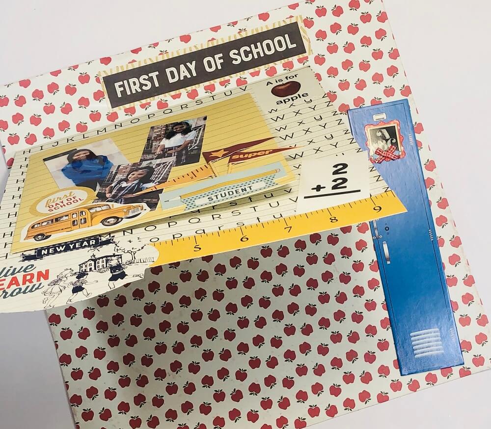 ScrapbookingStore September 2019 kit - Our Design Team members used all crafting materials from our September 2019 monthly kit called "Scholastic" by Authentique