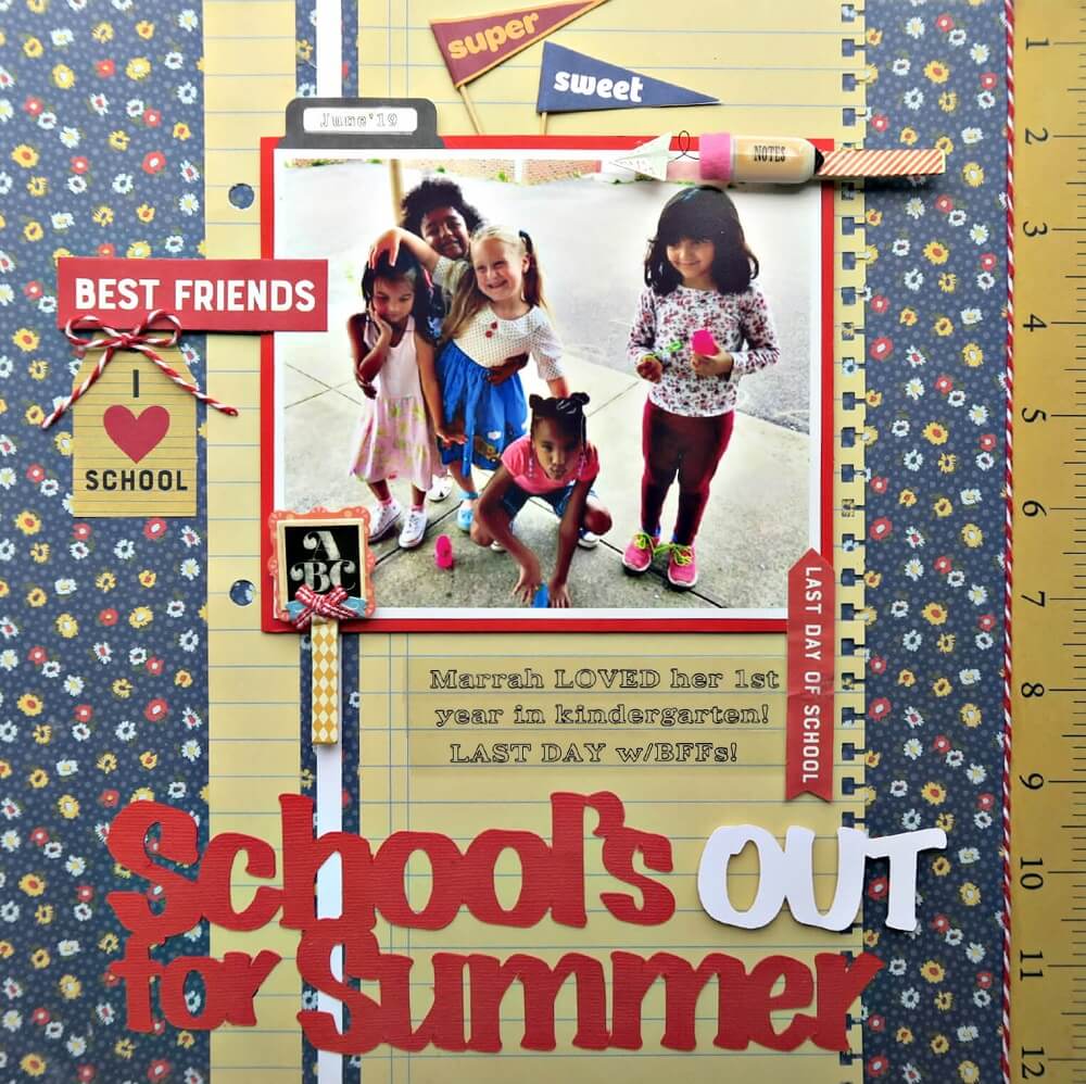ScrapbookingStore September 2019 kit - Our Design Team members used all crafting materials from our September 2019 monthly kit called "Scholastic" by Authentique
