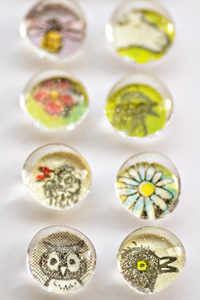 DIY Glass Magnets Paper Projects