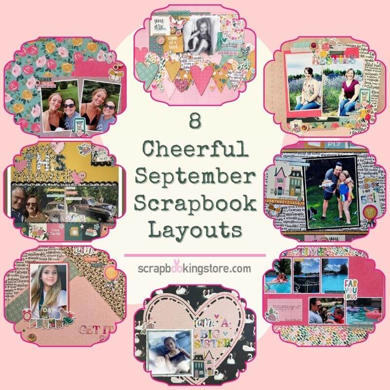 8 Cheerful September Scrapbook Layouts