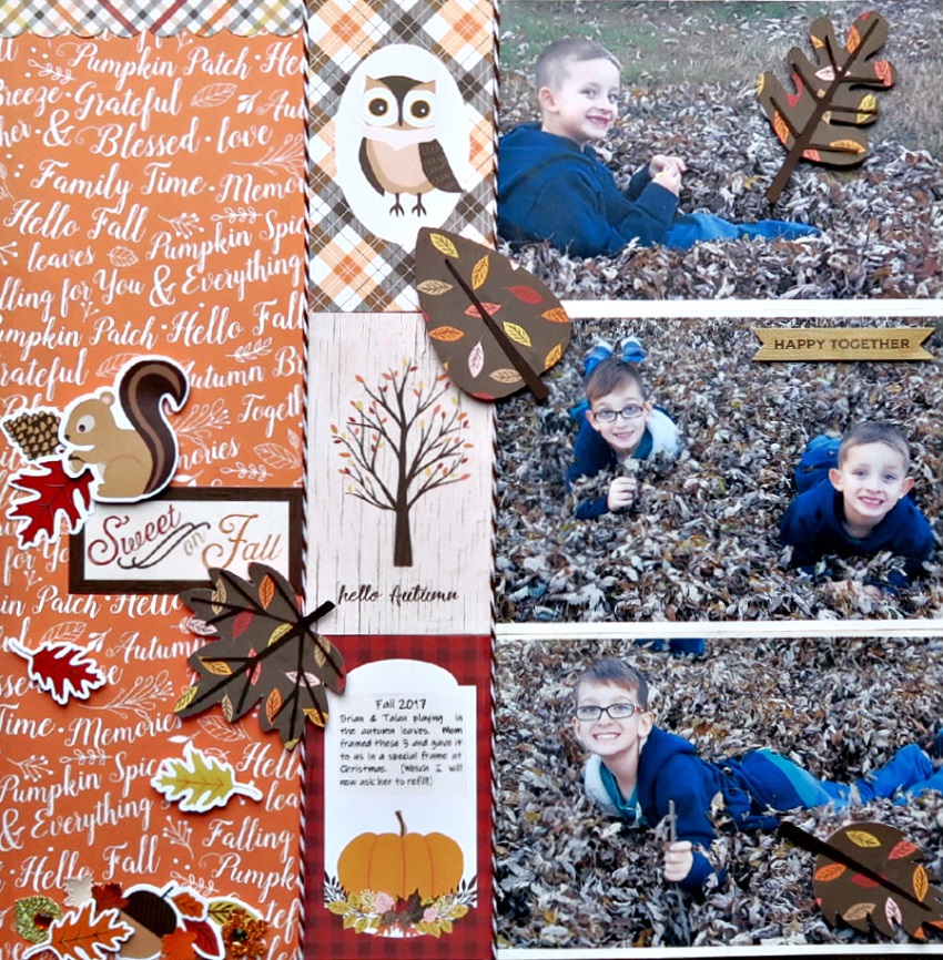 autumn scrapbook layouts