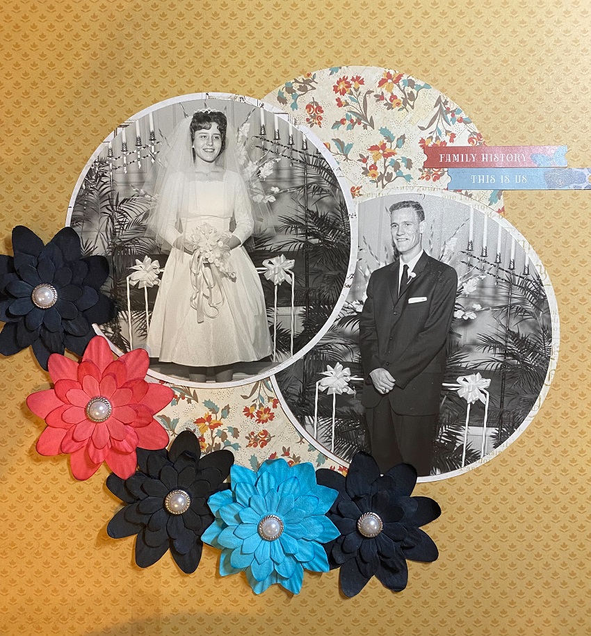 vintage and fall scrapbook layouts