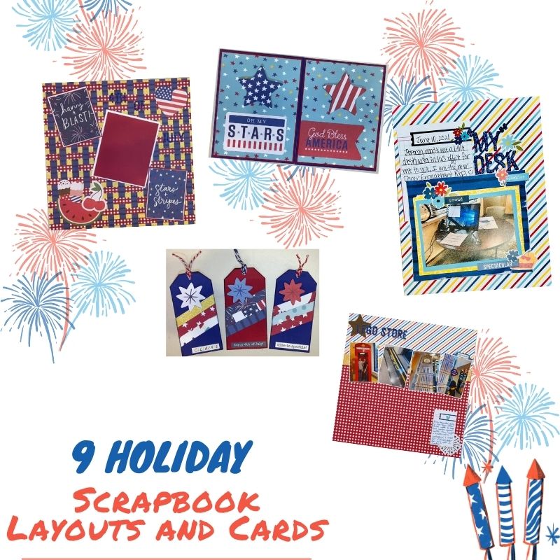 9 Holiday Scrapbook Layouts and Cards